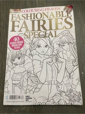 Fashionable Fairies Special Coloring Book - Whimsical fairy 40 designs